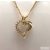 18 K Gold Filled kristályos szív alakú medál - Alina