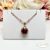18k Gold Filled nyaklánc medállal - Elena red