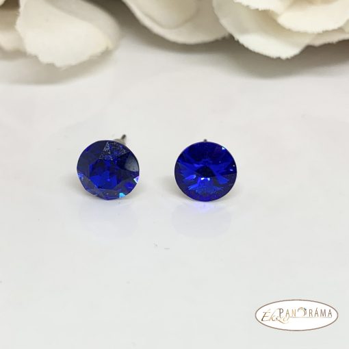 Swanis®  kristályos fülbevaló 8 mm -  blue