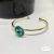 18K Gold filled Swaro kristályos karperec - Elegance turquise